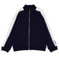 Chloe Girls Frill-Trim Cotton Zip-Up Sweatshirt