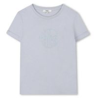 Chloe Kids Embroided Logo Cotton T Shirt