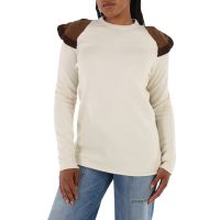 Chloe Knit Sweater With Crochet Butterfly Intarsia