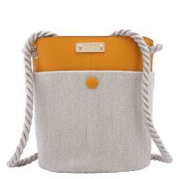 Chloe Ladies Sunflower Yellow Small Key Bucket Bag