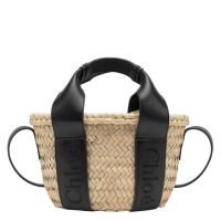 Chloe Small Sense Raffia Tote Bag