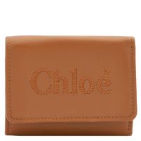 Chloe Small Tri-Fold Leather Wallet