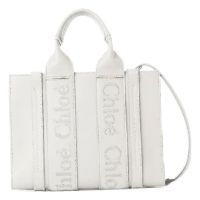 Chloe Woody Leather Small Tote Bag