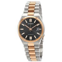 Citizen Tsuyosa Automatic Black Dial Two-Tone Mens Watch