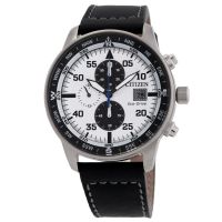 Citizen Aviator Chronograph White Dial Mens Watch