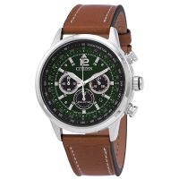 Citizen Avion Chronograph Green Dial Mens Watch