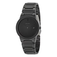Citizen Axiom Eco Drive Black Dial Black Ion-plated Mens Watch