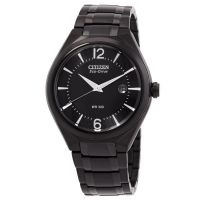 Citizen Black Dial Mens Eco-Drive Watch