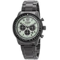 Citizen Chronograph Eco-Drive Green Dial Mens Watch