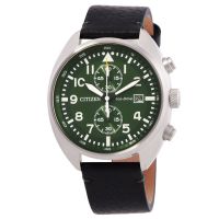 Citizen Chronograph Eco-Drive Green Dial Mens Watch
