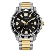 Citizen Eco-Drive Black Dial Mens Watch