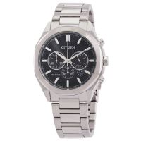 Citizen Eco-Drive Chronograph Black Dial Mens Watch