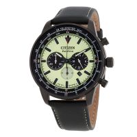 Citizen Eco-Drive Chronograph Green Dial Mens Watch