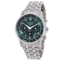 Citizen Eco-Drive Chronograph Green Dial Mens Watch