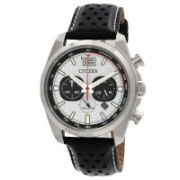 Citizen Eco-Drive Chronograph White Dial Mens Watch