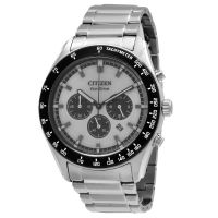 Citizen Eco-Drive Chronograph White Dial Mens Watch