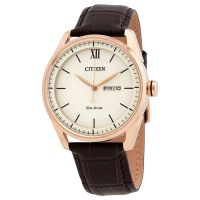 Citizen Eco-Drive Classic Ivory Dial Mens Watch