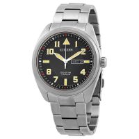 Citizen Eco-Drive Garrison Black Dial Mes Watch