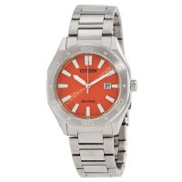 Citizen Eco-Drive Orange Dial Mens Watch