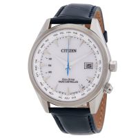 Citizen Eco-Drive Perpetual World Time Silver Dial Watch