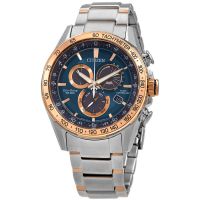 Citizen PCAT Chronograph Eco-Drive Blue Dial Mens Watch