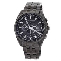 Citizen Perpetual Alarm Chronograph Quartz Black Dial Mens Watch