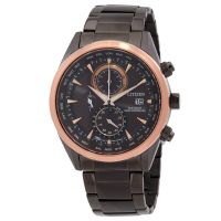 Citizen Perpetual Chronograph Red Dial Mens Watch