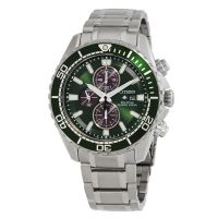 Citizen Promaster Dive Chronograph Eco-Drive Green Dial Mens Watch