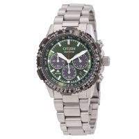Citizen Promaster Navihawk Chronograph Khaki Green Dial Mens Watch