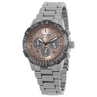 Citizen Promaster Navihawk Chronograph Salmon Dial Mens Watch