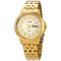 Citizen Quartz Champagne Dial Mens Watch