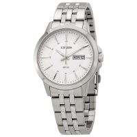 Citizen Quartz Silver Dial Stainless Steel Mens Watch