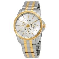 Citizen Quartz Silver Dial Two-tone Mens Watch