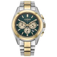 Citizen Sport Luxury Chronograph Green Dial Mens Watch