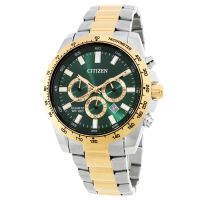 Citizen Sports Chronograph Quartz Green Dial Mens Watch