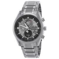 Citizen Tsuki-yomi A-T Perpetual World Time Grey Dial Mens Watch
