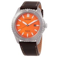 Citizen Weekender Quartz Orange Dial Mens Watch