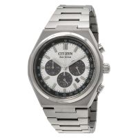 Citizen Zenshin Chrono Chronograph Silver Dial Mens Watch