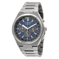 Citizen Zenshin Chronograph Blue Dial Mens Watch