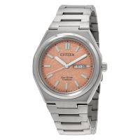 Citizen Zenshin Three-hand Orange Dial Mens Watch