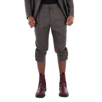 Emporio Armani Checkered Pattern Cropped Trousers