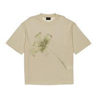 Emporio Armani Lily Print Lyocell Blend Jersey T-Shirt