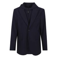 Emporio Armani Nylon Blazer With Detachable Inner Panel And Hood