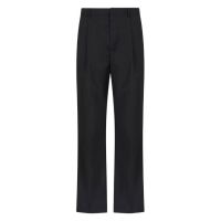 Emporio Armani Virgin Wool Pleated Trousers