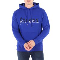 Etudes Blue Klein Signature Logo Cotton Hoodie