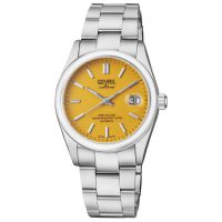 Gevril West Village Automatic Orange Dial Mens Watch