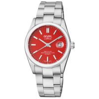 Gevril West Village Automatic Red Dial Mens Watch