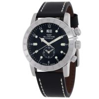 Glycine Airman Contemporary GMT Quartz Black Dial Mens Watch
