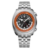 Glycine Airman SST GMT Automatic Black Dial Mens Watch