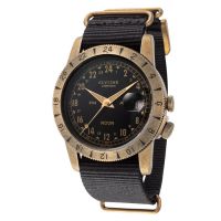Glycine Airman Vintage Noon GMT Automatic Black Dial Mens Watch